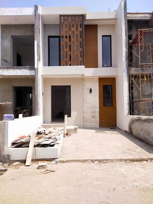 foto tampak rumah tipe CATTELYA perumahan ARYA GREEN PAMULANG