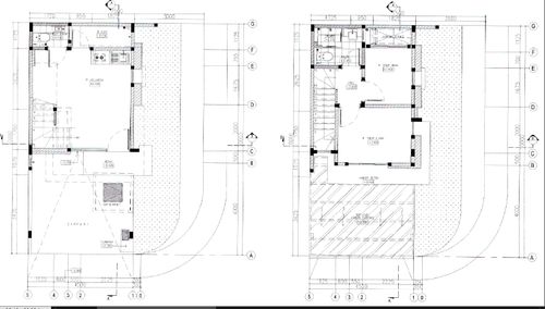 foto denah rumah tipe BLUE IVY HOEK 7.5 X 10 perumahan PIK 2 - DISTRICT 26
