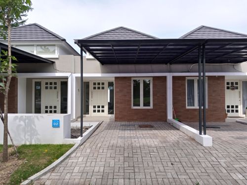 foto tampak rumah tipe BERYL - VII-2 perumahan GRAND DELTA SARI