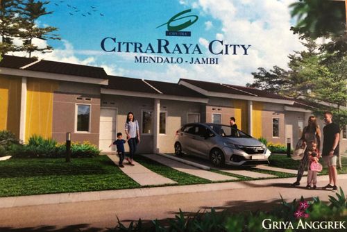 foto tampak rumah tipe Anggrek Violet perumahan CitraRaya City Cluster Bukit Cempaka