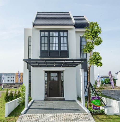 foto tampak rumah tipe BRIAN perumahan CitraLand Driyorejo CBD