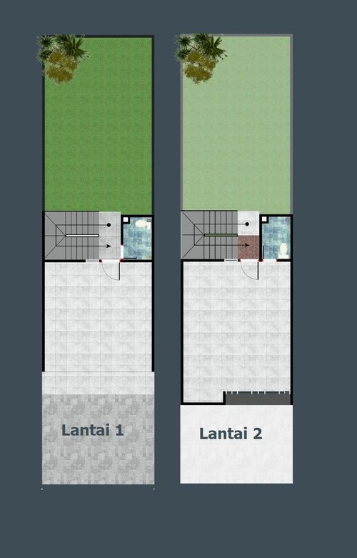 foto denah rumah tipe Ruko Eco perumahan Perumahan Permata Asri