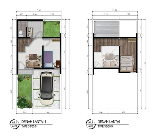 foto denah rumah tipe Komersil 2 Lantai (Magnolia) perumahan Grand Bhinneka Regency