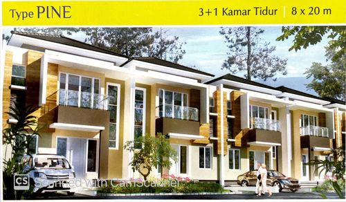 foto tampak rumah tipe PINE (160/174) perumahan PIANO GOLF & SERENADE LAGOON - GOLF ISLAND