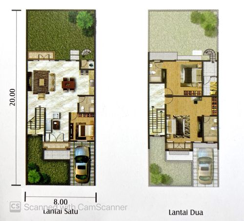 foto denah rumah tipe PINE (160/174) perumahan PIANO GOLF & SERENADE LAGOON - GOLF ISLAND