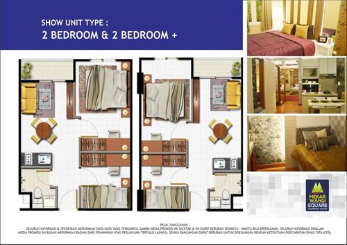 foto tampak rumah tipe 2 B ++ (Two Bedroom) perumahan Mekarwangi Square Commercial And Suites