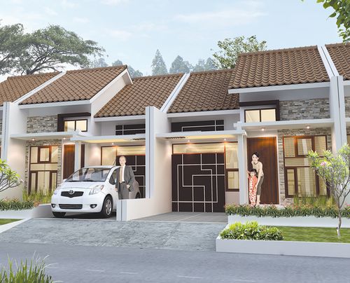 foto tampak rumah tipe Branco perumahan CLUSTER ATLANTIS SEGARA CITY KHI