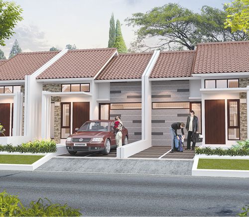 foto tampak rumah tipe Valeira perumahan CLUSTER ATLANTIS SEGARA CITY KHI