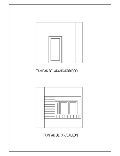 foto tampak rumah tipe Studio 30 perumahan Skyview Setiabudi