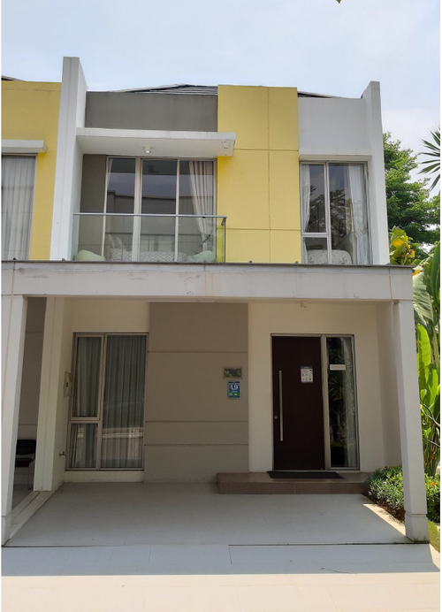 foto tampak rumah tipe CAMELIA 6 X 10 perumahan PIK 2 - DISTRICT 26
