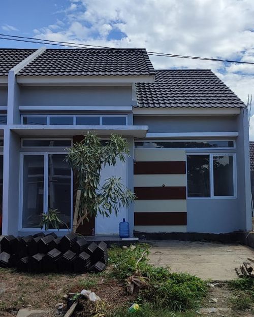 foto tampak rumah tipe 35/75 perumahan Padi Residence
