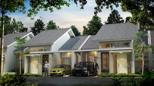foto tampak rumah tipe Emerald perumahan Griya Salaman Permai