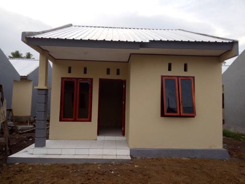 foto tampak rumah tipe 36 perumahan Abdi Negara Residence Jailolo