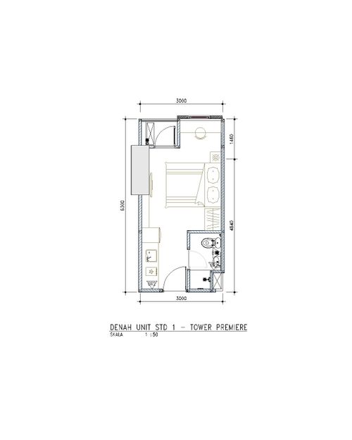 foto denah rumah tipe STD perumahan BeSS MANSION APARTMENT