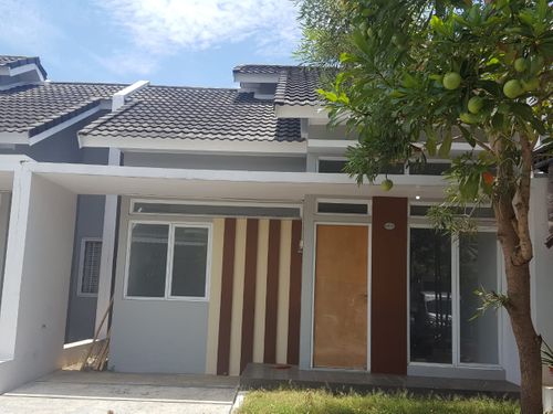 foto tampak rumah tipe 65/105 perumahan Padi Residence