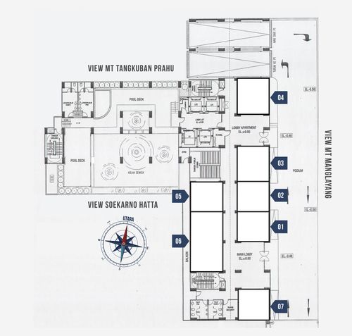 foto denah rumah tipe Kios 04 perumahan Apartemen Tamansari Panoramic