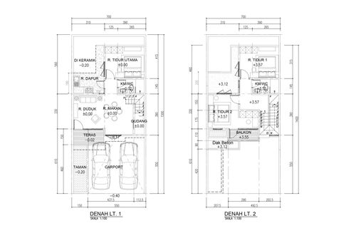 foto denah rumah tipe RUBY 7 X 14 perumahan OPAL RESIDENCE