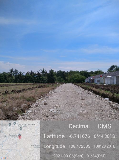 foto posisi tengah perumahan Graha Mutiara Cempaka 2