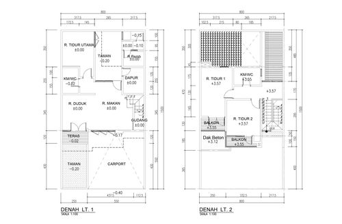 foto denah rumah tipe RUBY 8 X 15 perumahan OPAL RESIDENCE
