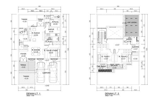 foto denah rumah tipe RUBY 9 X 15 perumahan OPAL RESIDENCE