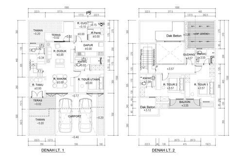 foto denah rumah tipe RUBY 10 X 15 perumahan OPAL RESIDENCE