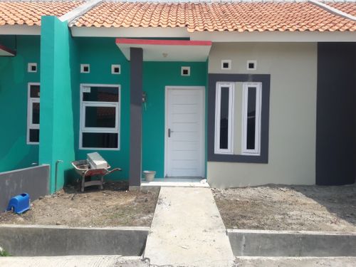 foto tampak rumah tipe 27/60 perumahan Kamila Regency