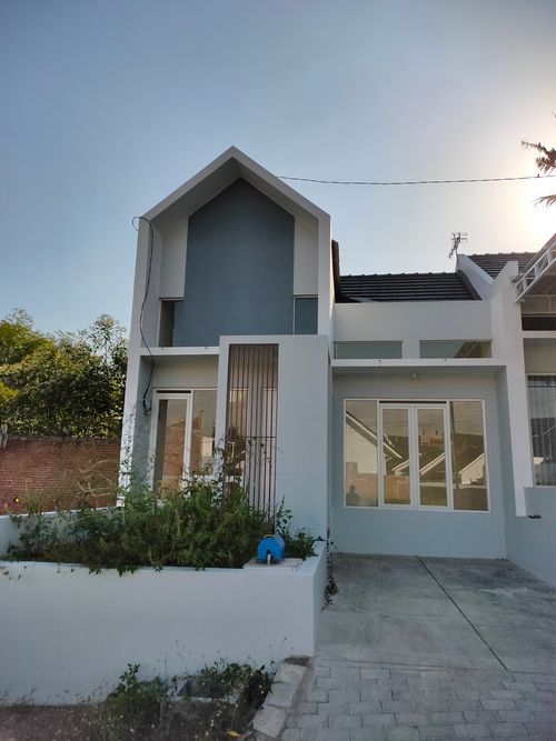 foto tampak rumah tipe 40/65 1 lantai Tahap 2 perumahan Garden Residence