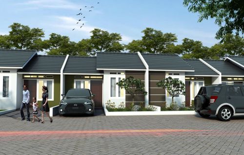 foto tampak rumah tipe 32/60 perumahan Bhayangkara Residence III