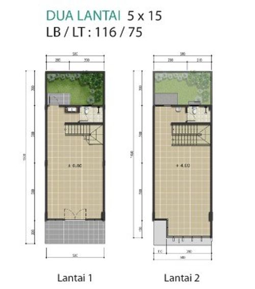 foto denah rumah tipe The Avenue (RUKO) perumahan CITRAGRAND SENYIUR CITY SAMARINDA