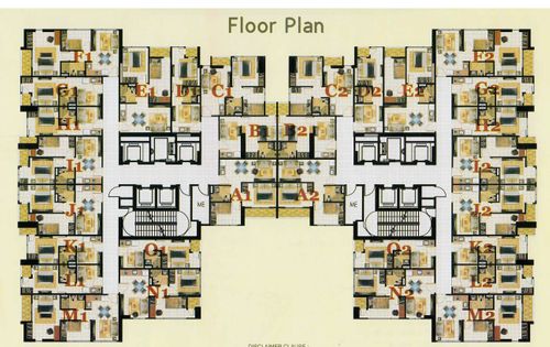 foto denah rumah tipe 2 Bedroom perumahan The Mansion at Dukuh Golf Kemayoran