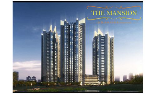 foto tampak rumah tipe Townhome perumahan The Mansion at Dukuh Golf Kemayoran