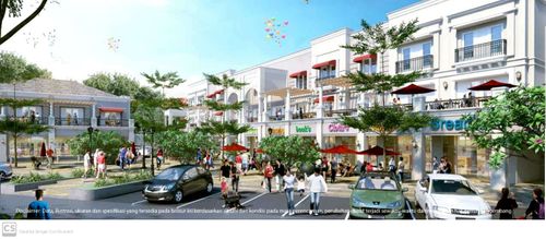 foto tampak rumah tipe RUKO AEROWALK Blok. A00 Nomor. 12 perumahan CITRAGARDEN ANEKA