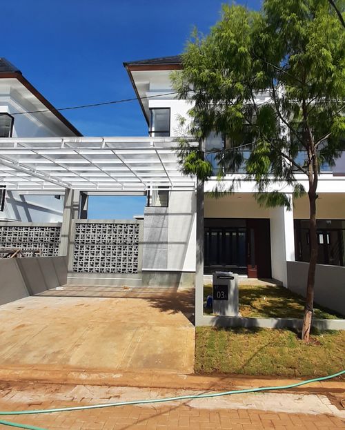 foto tampak rumah tipe Dirgamaya perumahan Kedaton Park Tahap 1