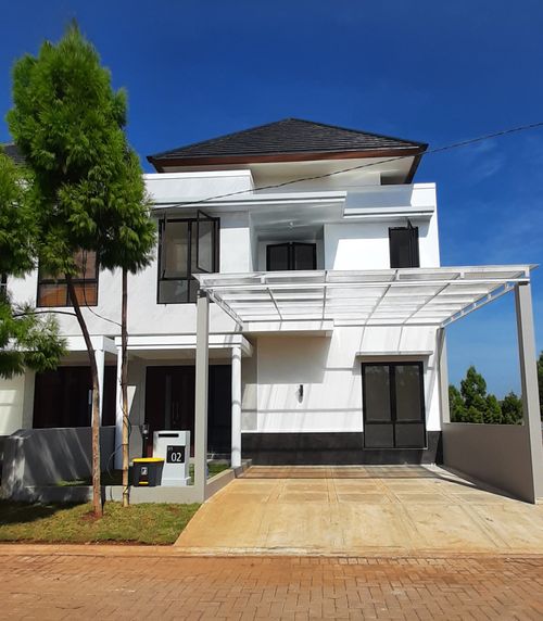 foto tampak rumah tipe Kalinda perumahan Kedaton Park Tahap 1