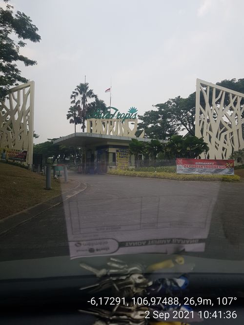 foto gerbang perumahan ASIA TROPIS DAN TAMAN CEMARA KHI