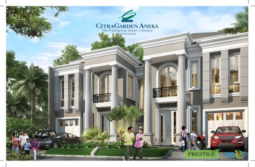 foto tampak rumah tipe PRESTIGE BLOK A05 Nomor 05 perumahan CITRAGARDEN ANEKA