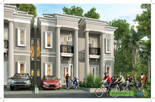 foto tampak rumah tipe ELEGANT-I SUDUT BLOK C03 Nomor 01 perumahan CITRAGARDEN ANEKA