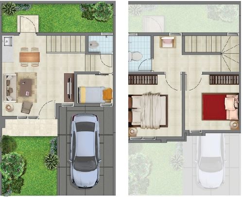 foto denah rumah tipe VOYAGE perumahan PARADISE SERPONG CITY BLOK P