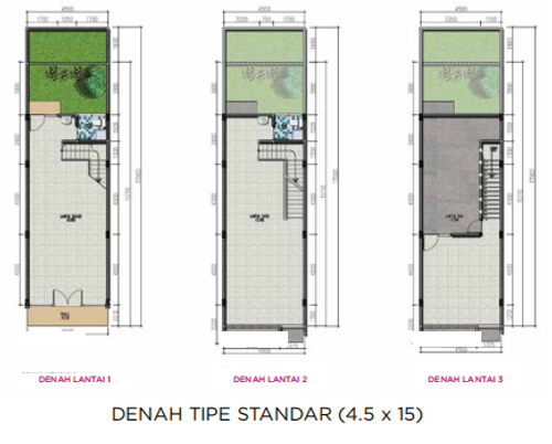 foto denah rumah tipe RUKO LITTLE GINZA-G perumahan CITRA ECOPOLIS RAYA - CLUSTER FRESCO - LITTLE GINZA BLK P 2