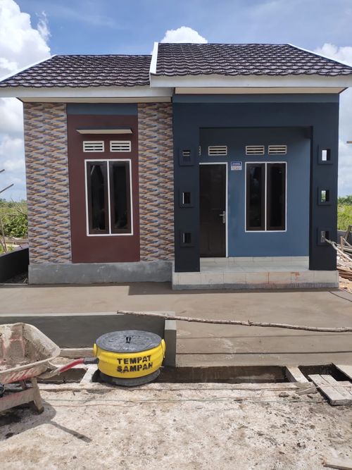 foto tampak rumah tipe 36 perumahan PELITA RAYA RESIDENCE TAHAP 2