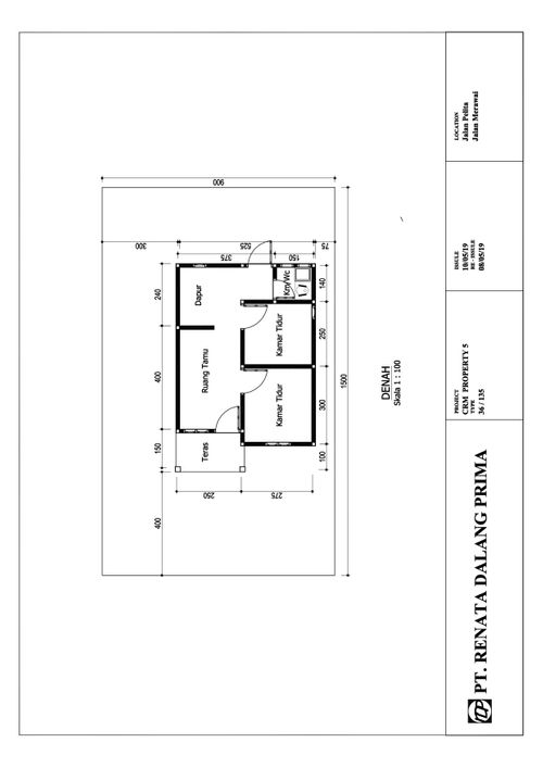 foto denah rumah tipe 36 perumahan PELITA RAYA RESIDENCE TAHAP 2