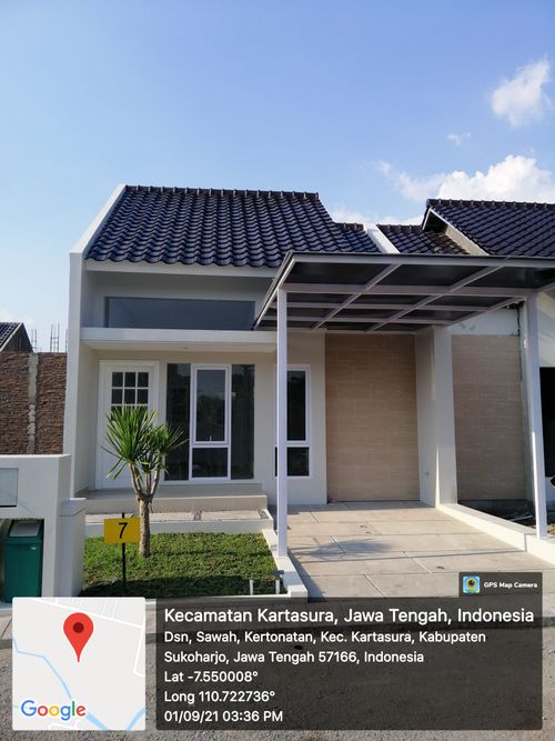 foto tampak rumah tipe FIONA perumahan PERMATA PARKVIEW