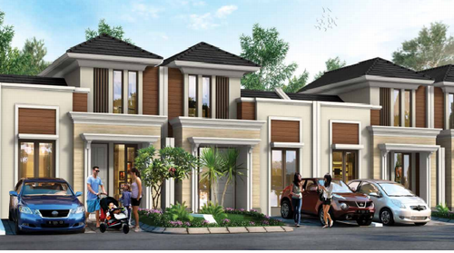 foto tampak rumah tipe FRESIA perumahan CITRA RAYA - CLUSTER LUGANO ZA & ZB