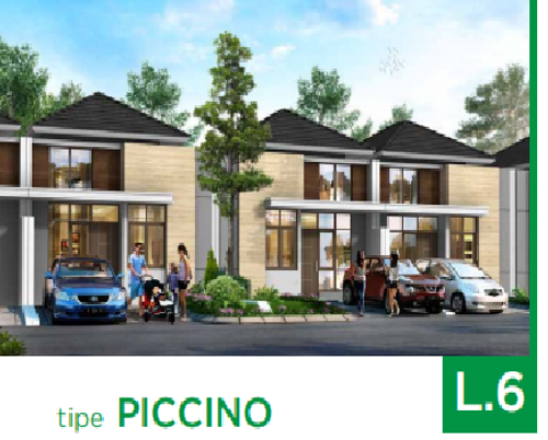 foto denah rumah tipe PICCINO 1 perumahan CITRA RAYA - CLUSTER VILLAGIO dan RUKO