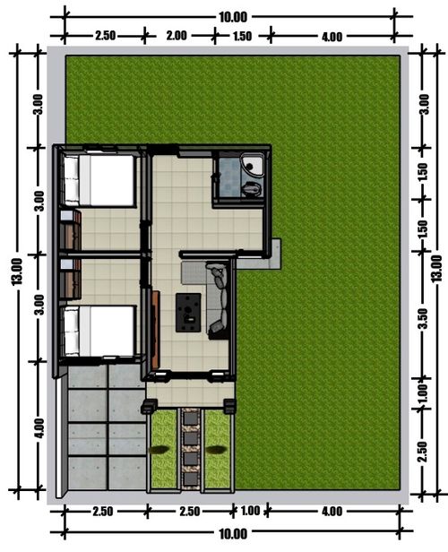 foto denah rumah tipe Subsidi perumahan Balai pangeran residence tahap 2