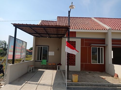 foto tampak rumah tipe 36 perumahan OASE 5 SENTOSA TAHAP 1