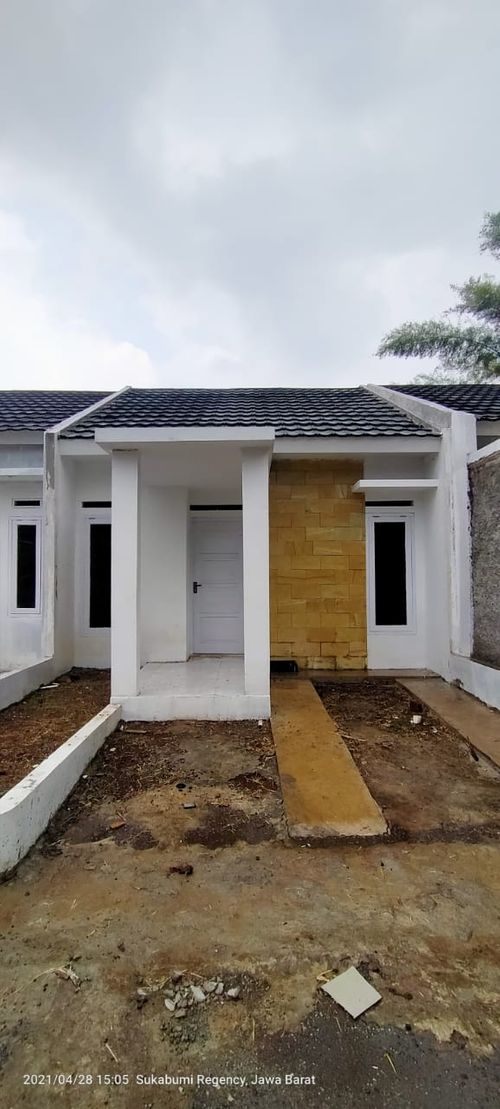 foto tampak rumah tipe 36/60 perumahan Firdaus Green Hill