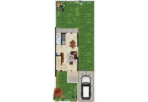 foto denah rumah tipe Agatis perumahan SA12.6-01 CLUSTER DAMAR KHI
