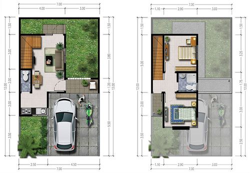 foto denah rumah tipe Vinesh perumahan CLUSTER LAVESH KHI