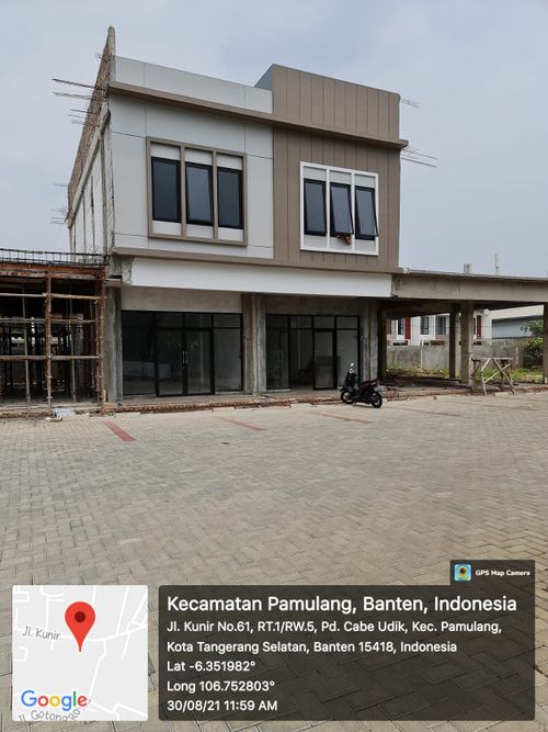 foto tampak rumah tipe 67,5/127,125 perumahan Prive Hills Residence